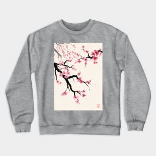 Pretty sumi-e cherry blossoms / sakura Crewneck Sweatshirt